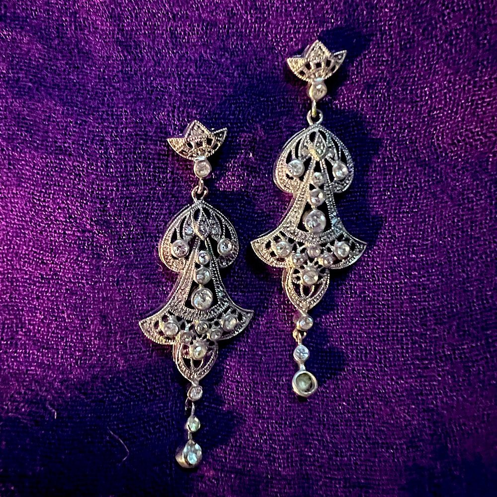 Elegant Silver Dangle Earrings